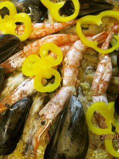 海鮮鍋の残り汁でパエリア-レシピのメイン写真