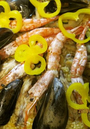 海鮮鍋の残り汁でパエリア-レシピのメイン写真