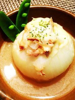 丸ごと新玉ねぎのスープ煮-レシピのメイン写真