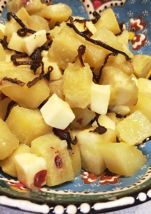 簡単 さつまいもとチーズの塩昆サラダ-レシピのメイン写真