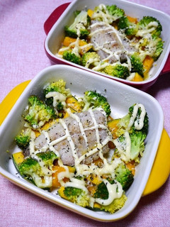 簡単!アジと野菜のマヨ黒胡椒和え-レシピのメイン写真