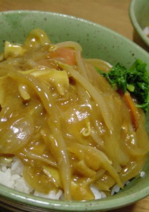 和風がおいしい♪カレー丼-レシピのメイン写真