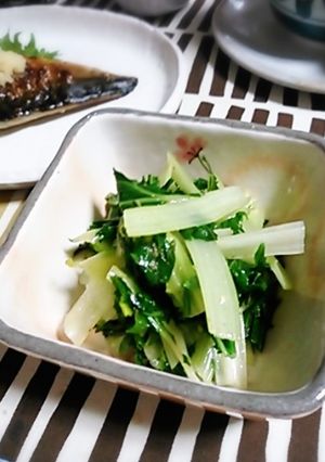 水菜(青菜)のピリリ ナムル-レシピのメイン写真