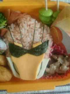 キャラ弁☆ジュウオウイーグル☆レッド-レシピのメイン写真