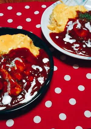 裏技で失敗なし!ふわとろオムライス♪-レシピのメイン写真