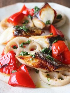 鰆のグリルサラダ☆液塩ドレッシング-レシピのメイン写真