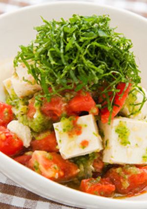 夏の薬膳:豆腐とトマトのサラダ-レシピのメイン写真