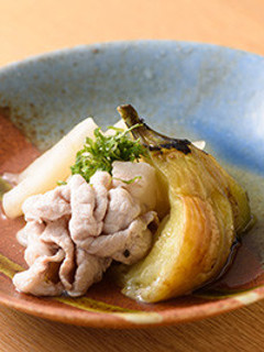 焼きなすとかんぴょうの炊き合わせ-レシピのメイン写真