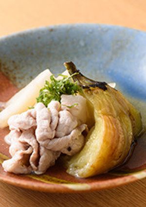 焼きなすとかんぴょうの炊き合わせ-レシピのメイン写真