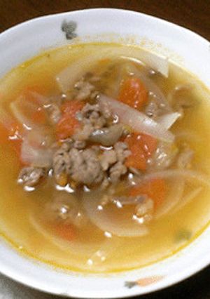 トマトであっさり☆牛肉入りコンソメスープ-レシピのメイン写真