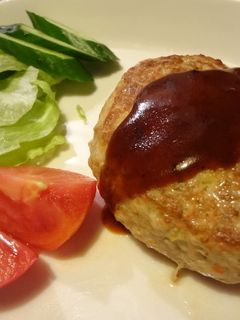 野菜でふわふわハンバーグ-レシピのメイン写真