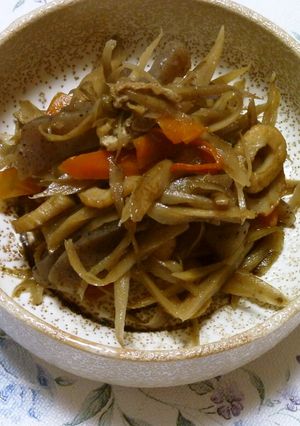 ゴマ油香る　ごぼうとちくわのきんぴら-レシピのメイン写真