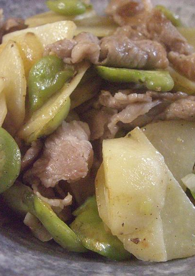 そらまめと新じゃがのシャキシャキ炒め-レシピのメイン写真
