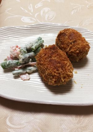 ミンチたっぷりブイヨンコロッケ-レシピのメイン写真