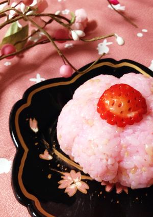 残りご飯で春らしいお花のおはぎ♪-レシピのメイン写真