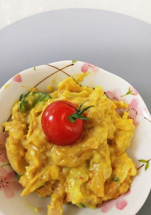 お好み焼きソースとカレー味のポテトサラダ-レシピのメイン写真