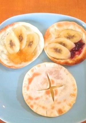 簡単☆餃子の皮でピザ風&デザート作り！-レシピのメイン写真