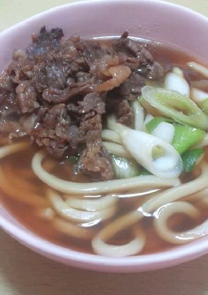 私が大好きな☆九州・福岡風☆甘め肉うどん-レシピのメイン写真