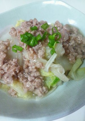 鍋の残りで♪白菜の挽き肉餡掛け-レシピのメイン写真