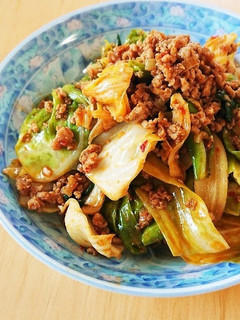 ピリ辛でご飯がススム♪麻婆キャベツ☆-レシピのメイン写真