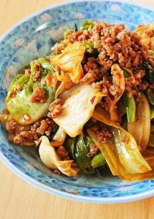 ピリ辛でご飯がススム♪麻婆キャベツ☆-レシピのメイン写真