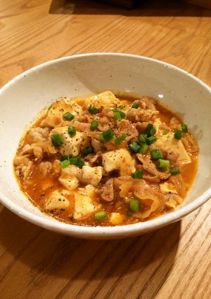 豚肉と笑顔のきくらげで美肌マーボー豆腐-レシピのメイン写真