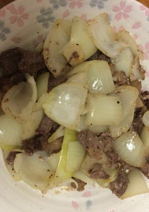 牛肉と玉ねぎのシンプル炒め-レシピのメイン写真