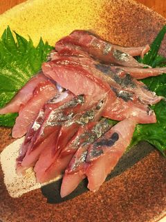 アジのお刺身★ハサミで簡単★皮引きも-レシピのメイン写真
