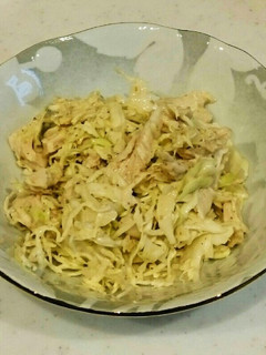 ササミとキャベツの胡麻ドレサラダ-レシピのメイン写真