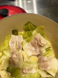 キャベツと豚バラのバター蒸し煮-レシピのメイン写真