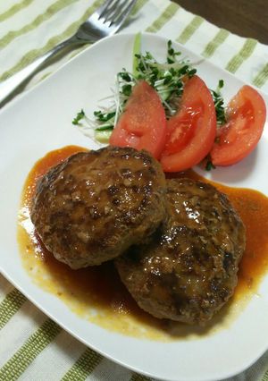 簡単！美味しい！煮込みハンバーグ♪-レシピのメイン写真