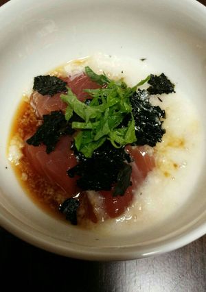 簡単！マグロのやまかけ(*˙˘˙)-レシピのメイン写真