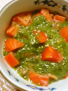 めかぶとトマトの梅和え-レシピのメイン写真
