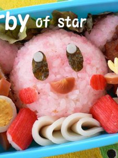 Happyキャラ弁*星のカービィ*-レシピのメイン写真
