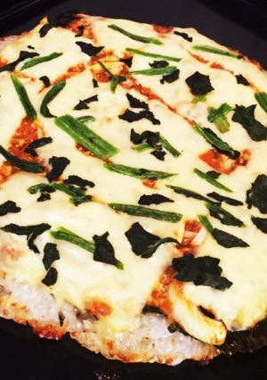 残り物活用！韓国風ライスピザ-レシピのメイン写真