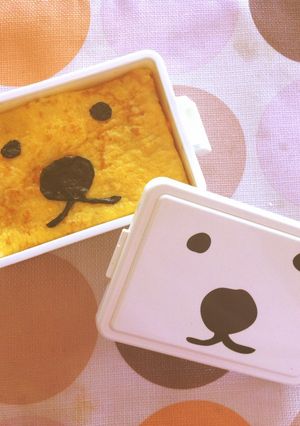 開けても同じ顔(笑) な白くまキャラ弁！-レシピのメイン写真