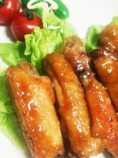 お酒の肴にもご飯にも!鶏手羽中の甘酢焼き-レシピのメイン写真