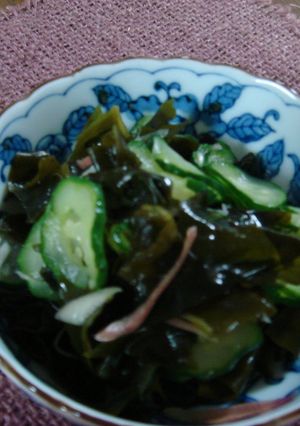 きゅうりとわかめとみょうがの酢の物-レシピのメイン写真