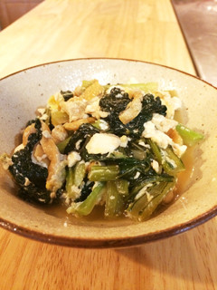 なつかしの味♡小松菜と油あげの豆腐煮-レシピのメイン写真