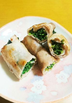 簡単！豆苗の豚肉巻き～梅ガーリック味～-レシピのメイン写真