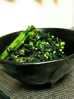 簡単 春菊のごま和え-レシピのメイン写真