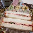 辛子マヨ風味のハムサンド 朝ごはんにも