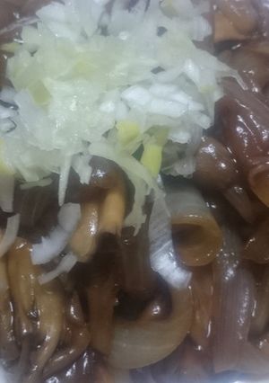 簡単ヘルシー♪玉ねぎと舞茸の丼-レシピのメイン写真