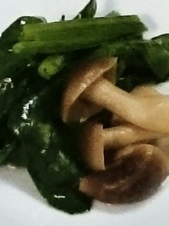 ほうれん草とキノコのバターソテー-レシピのメイン写真