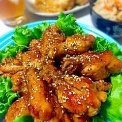 รูปของ 簡単★手羽元のスパイシー照り焼き