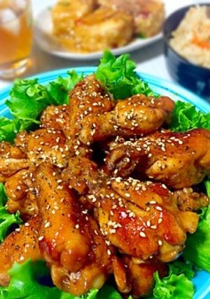 簡単★手羽元のスパイシー照り焼き-レシピのメイン写真