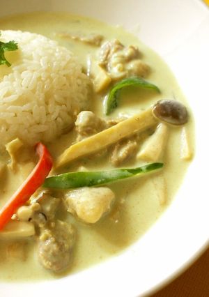 簡単！振りかけるだけでグリーンカレー-レシピのメイン写真