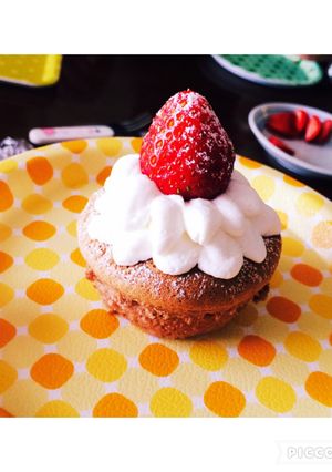 カンタンおはなのチョコカップケーキ❁-レシピのメイン写真
