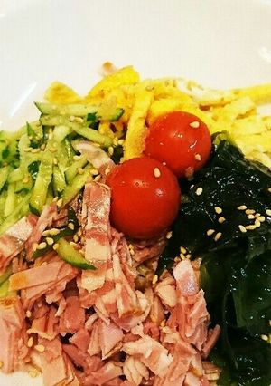 超簡単!糖質0麺で冷やし中華-レシピのメイン写真