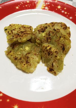 離乳食 さつまいものごはんお焼き-レシピのメイン写真